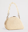 Raffia Bridget Oyster Shell Clutch Bag