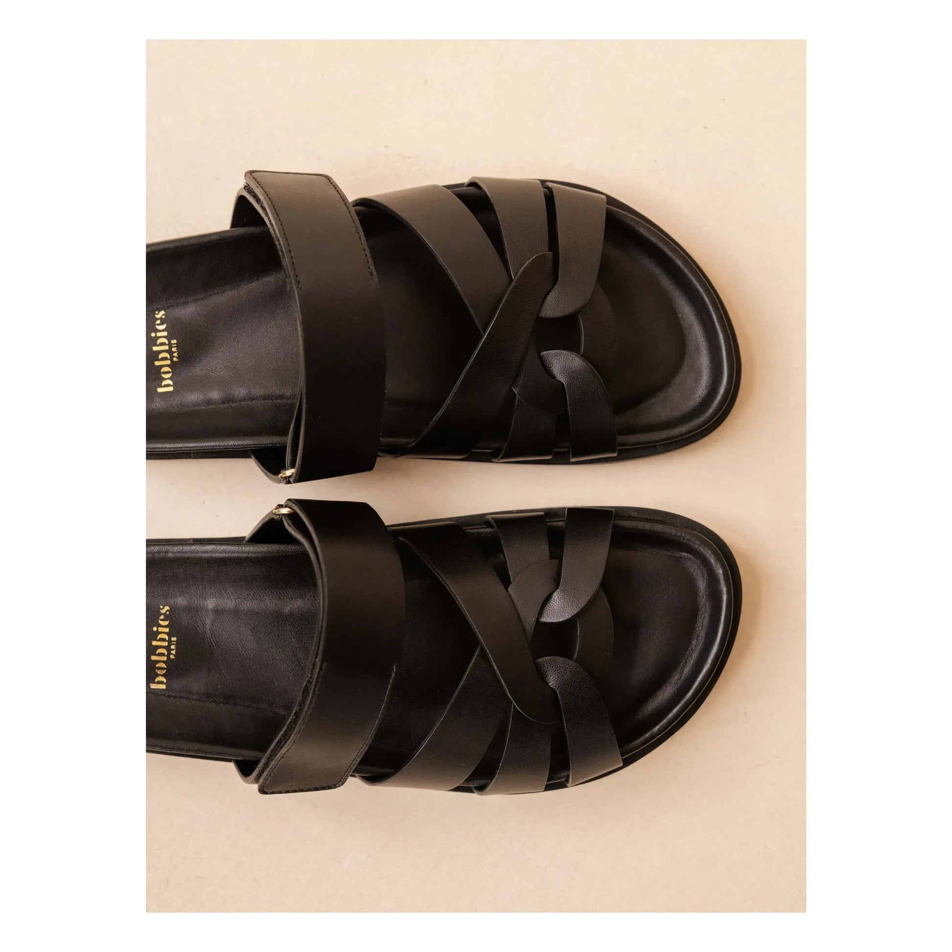 Bobbies - Atlas Leather Sandals | Black
