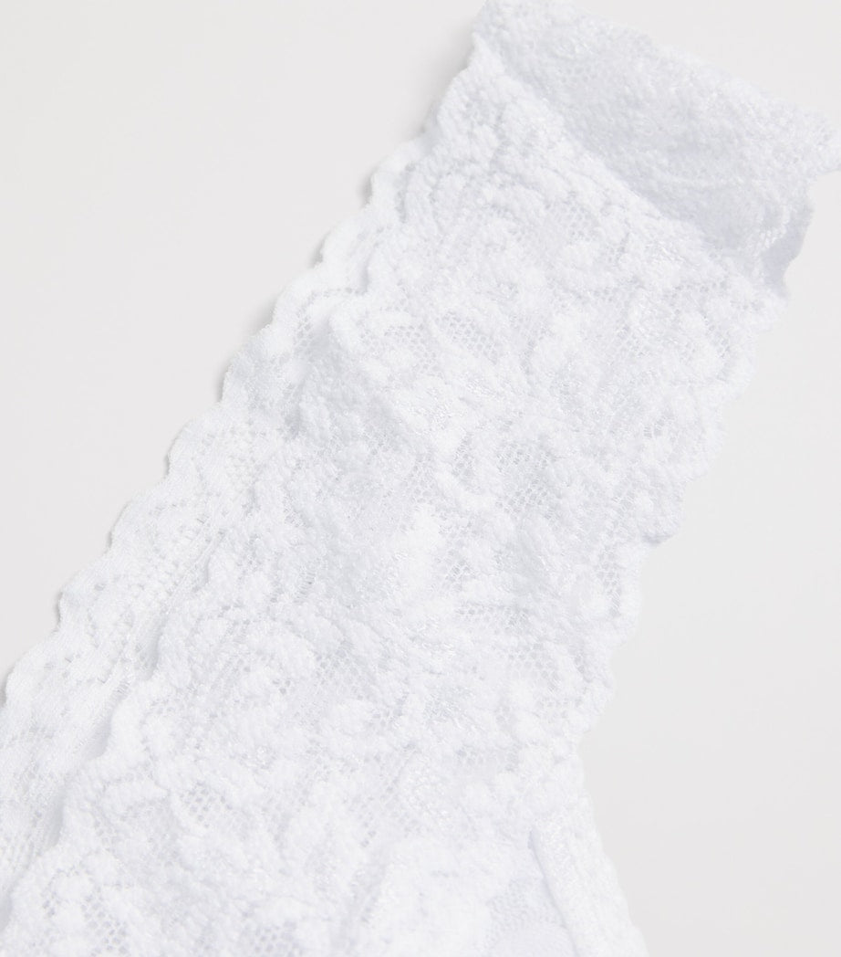 White Lace Low-Rise Thong