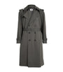 MM6 Maison Margiela Grey Cotton Hood-Detail Trench Coat