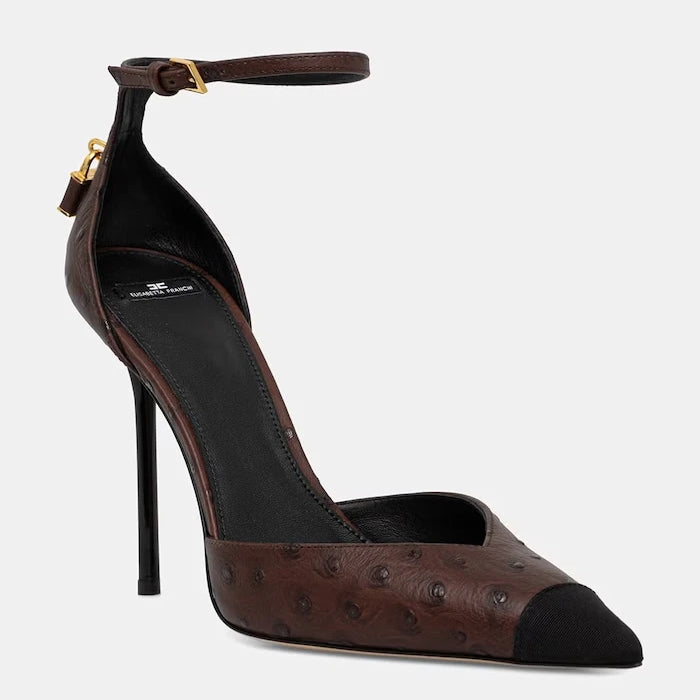 Elisabetta Franchi обувки с ток от кожа