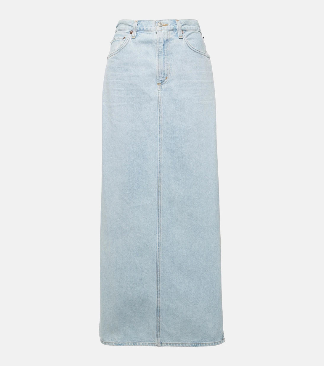 Agolde - Astrid Slice denim maxi skirt