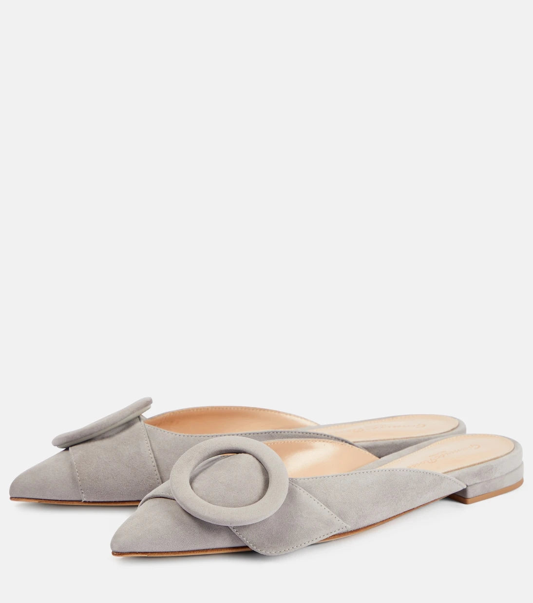 Gianvito Rossi - Suede ballet flats