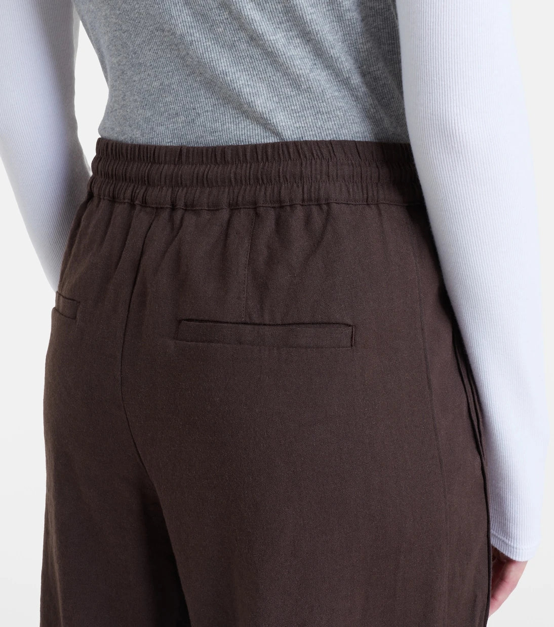 Vince - Linen and rayon-blend wide-leg pants