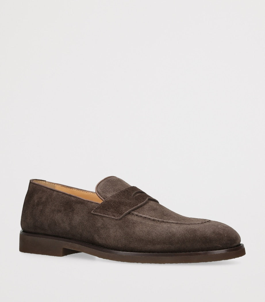 Suede Penny Loafers