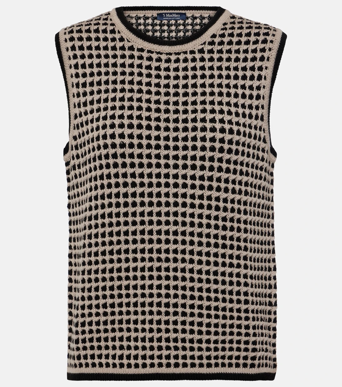'S Max Mara - Fleres patterned cotton sweater vest