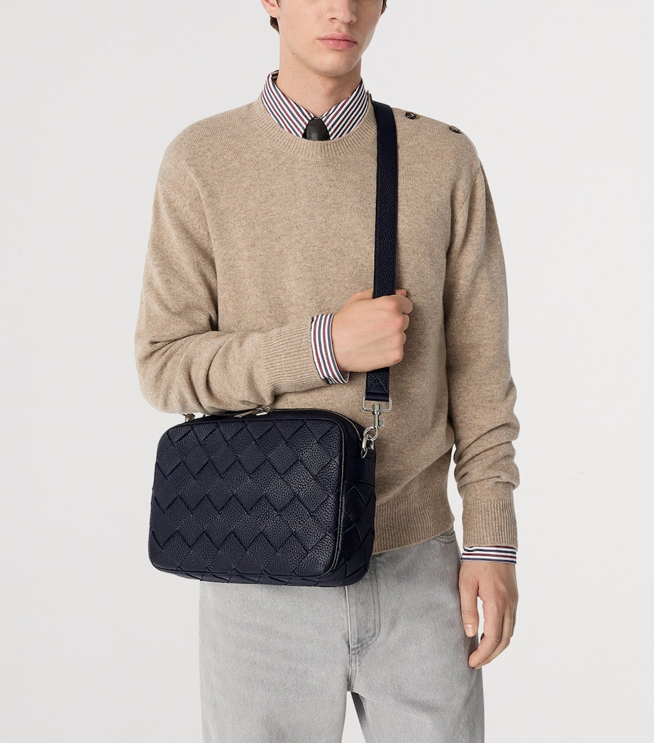 Bottega Veneta Leather Intrecciato Camera Bag