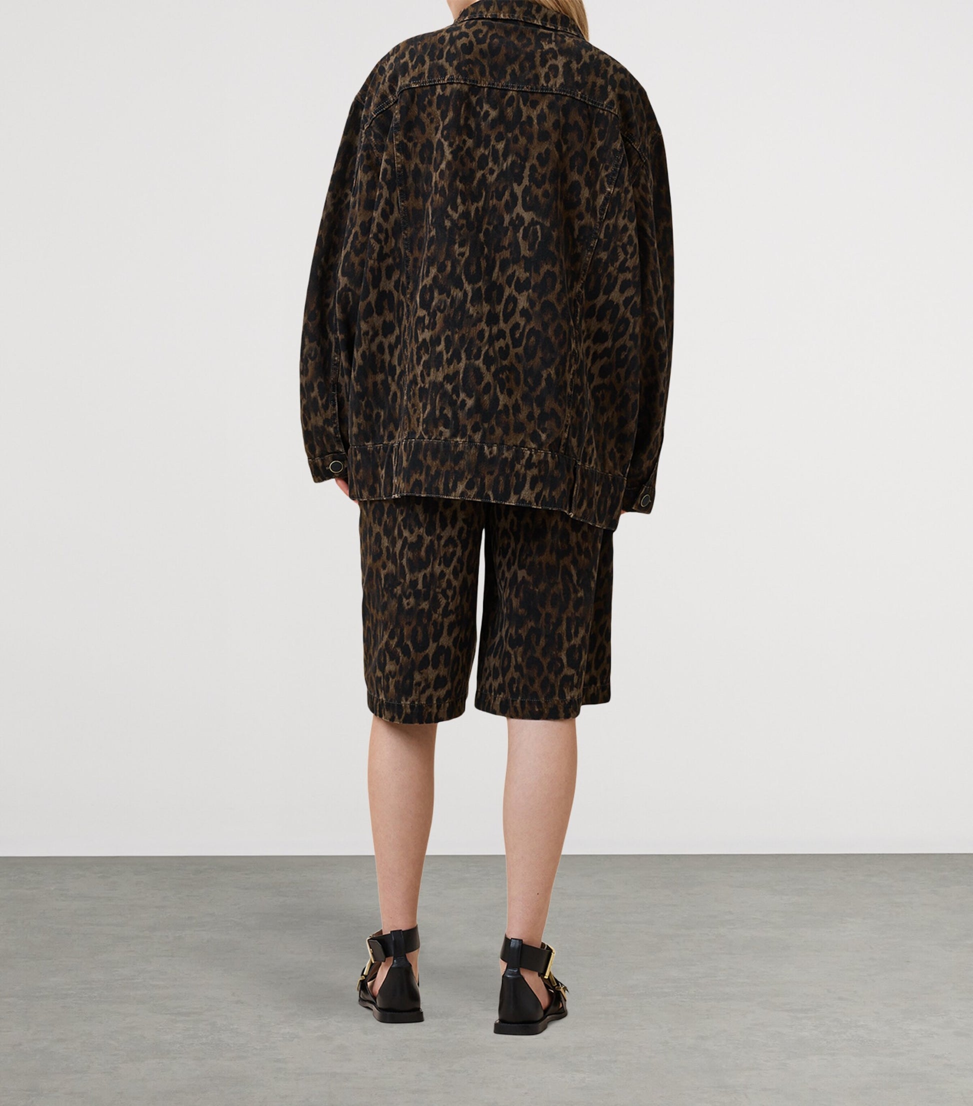 Leopard Print Louie Shorts LEPPO BROWN