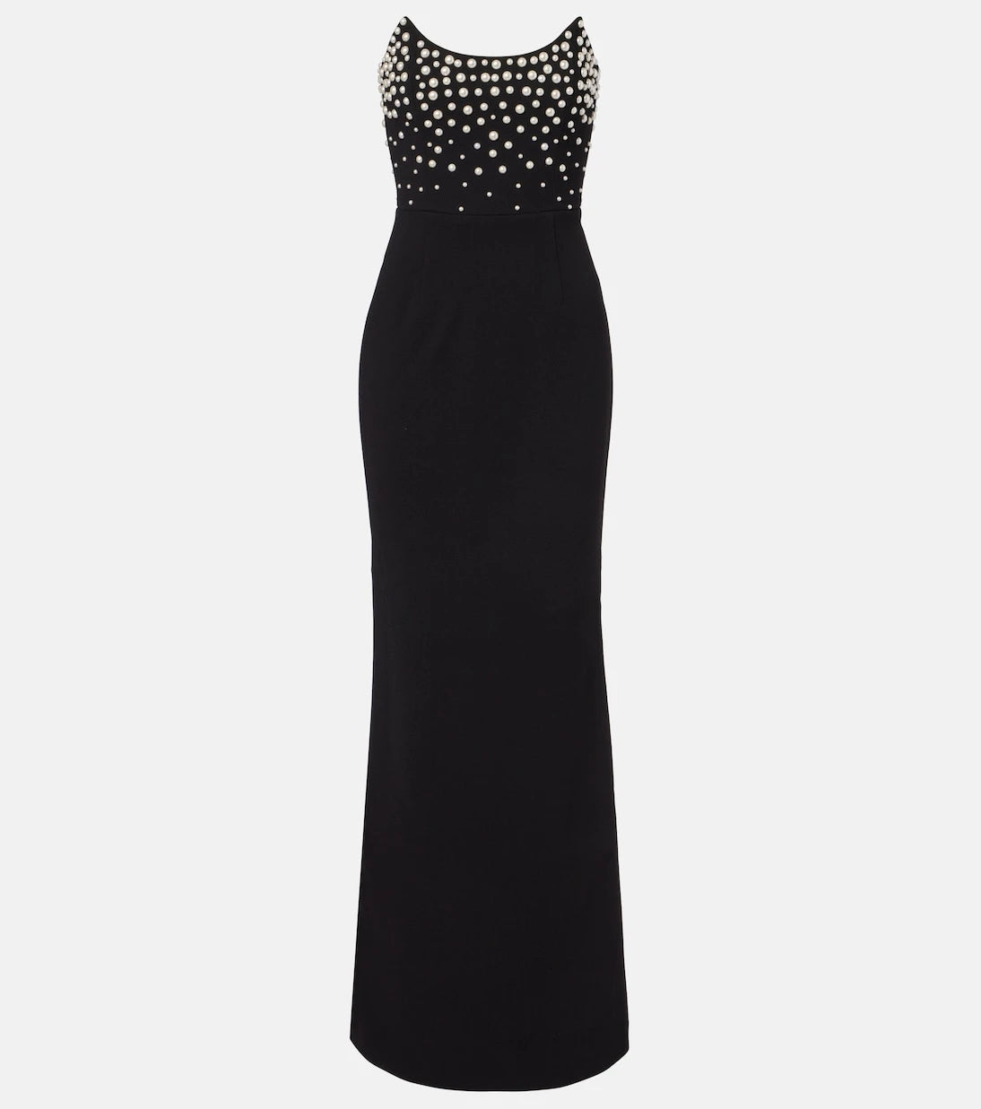 Rebecca Vallance - Lynette embellished crêpe bustier gown