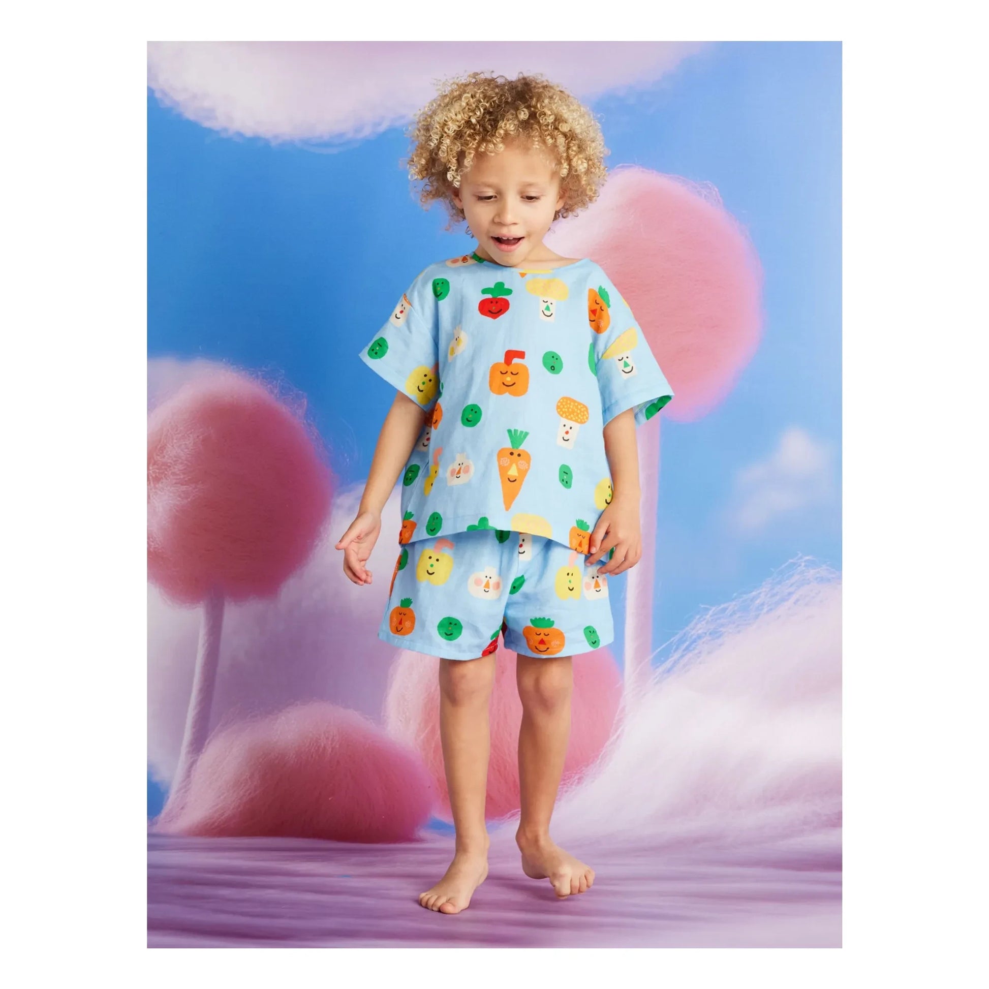 Halcyon Nights - Vegetables T-shirt | Light blue