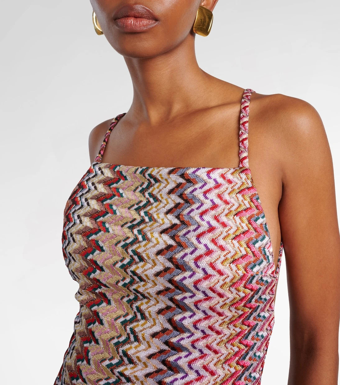 Missoni - Zigzag lamé maxi dress