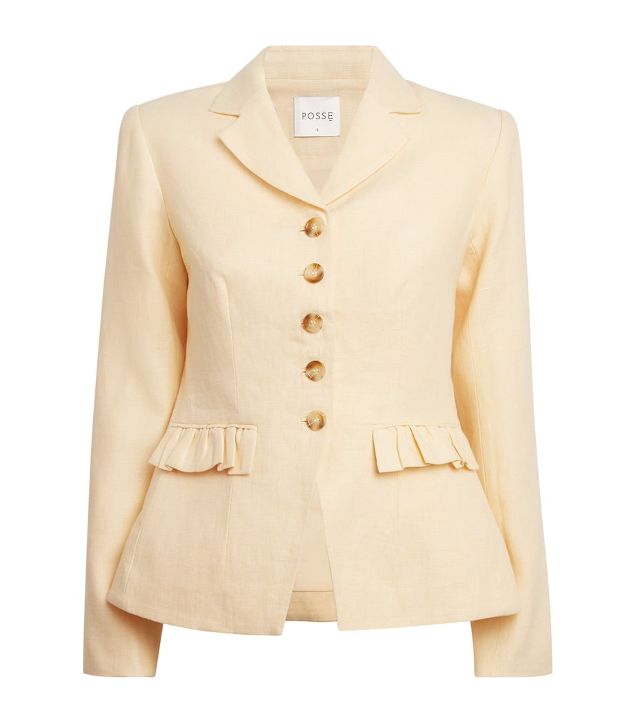 Linen Matilda Jacket DUSTY CITRON