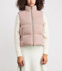 Agnona Pink Cashmere Quilted Gilet