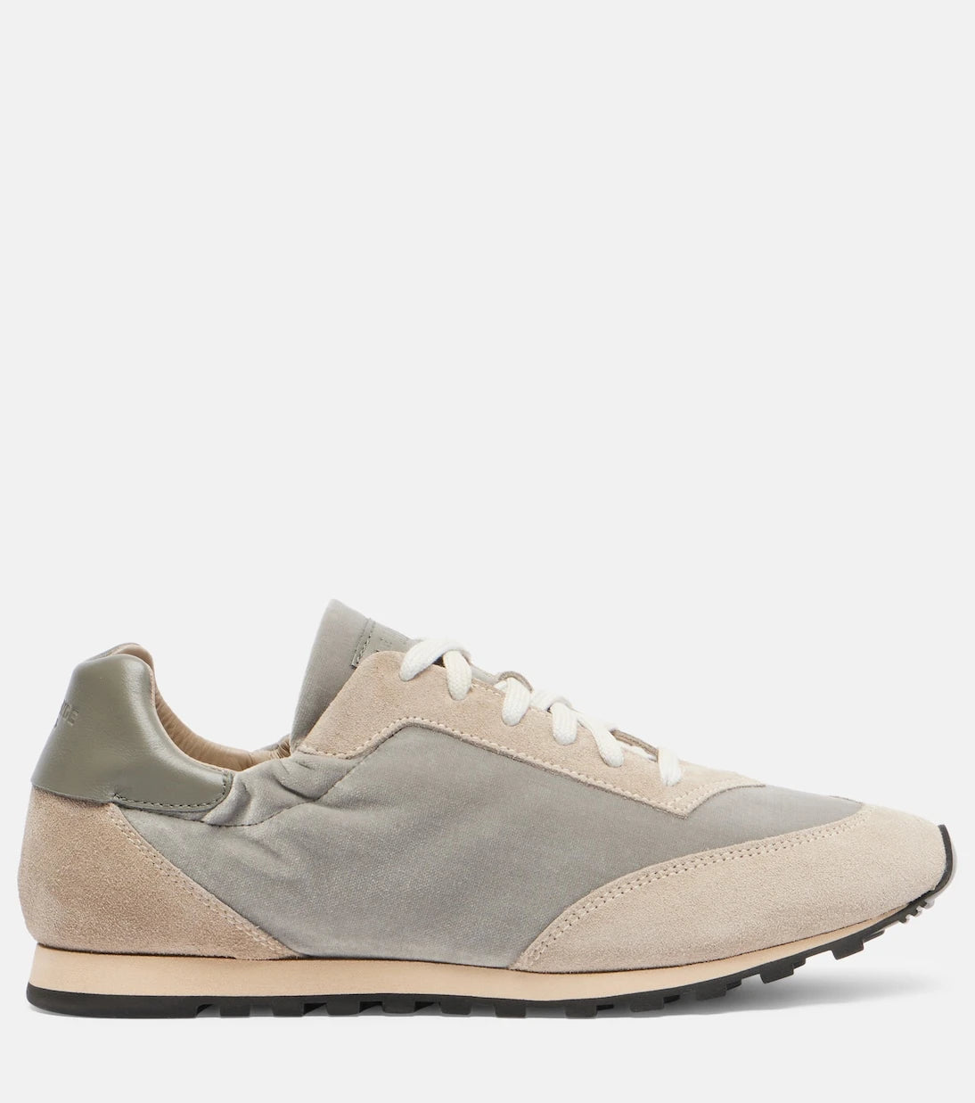 Le Monde Béryl - Slim Runner velvet and suede sneakers