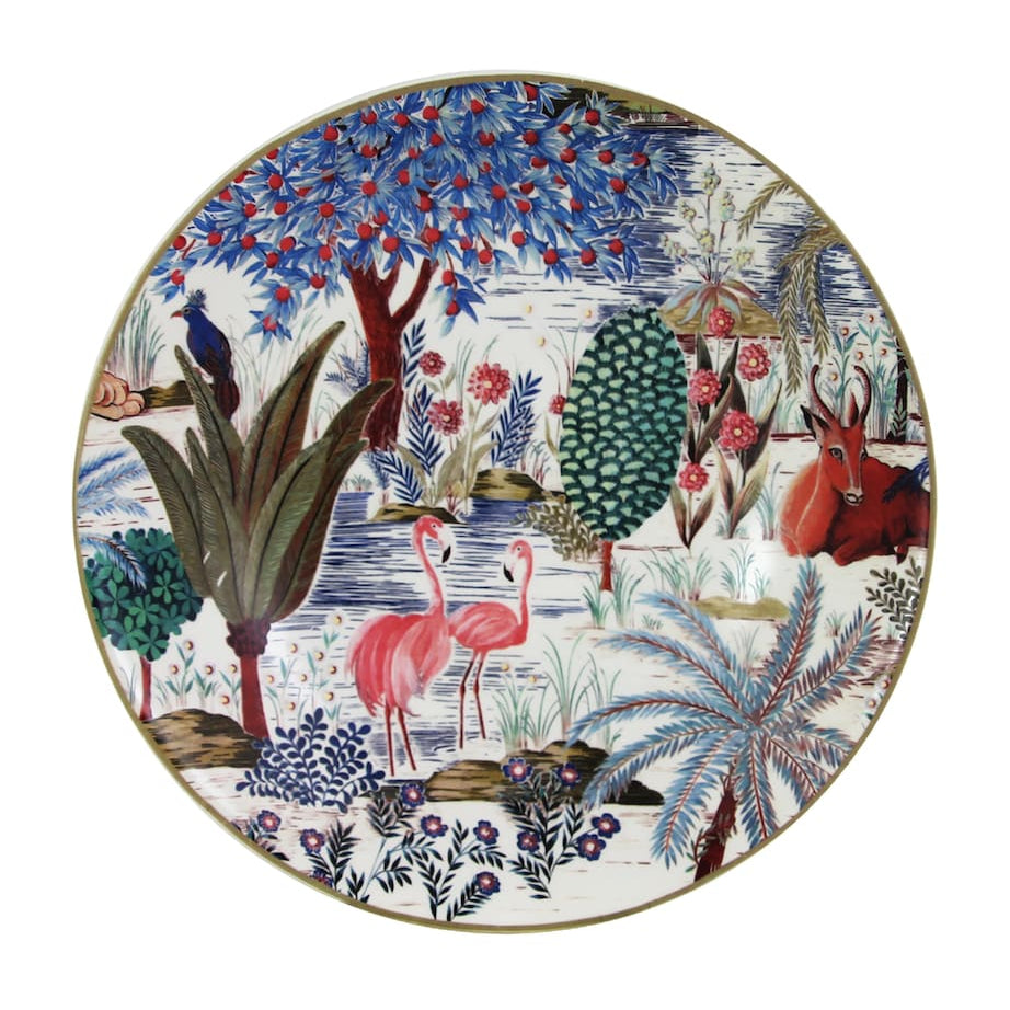 Gien Set of 4 Jardin Du Palais Soup Plates (27cm)