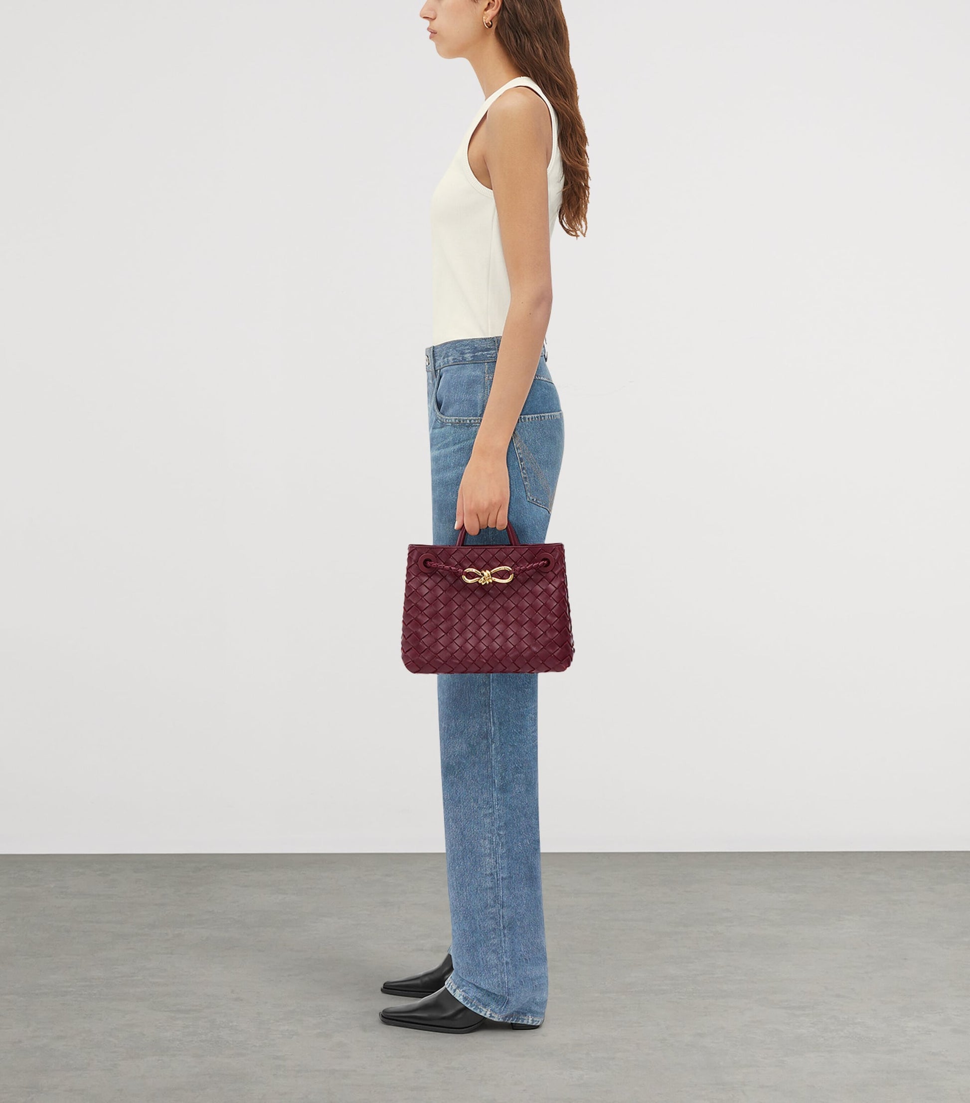 Small Leather Andiamo Top-Handle Bag