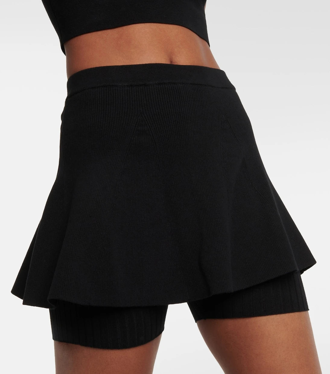 Live The Process - Alba ribbed-knit skort