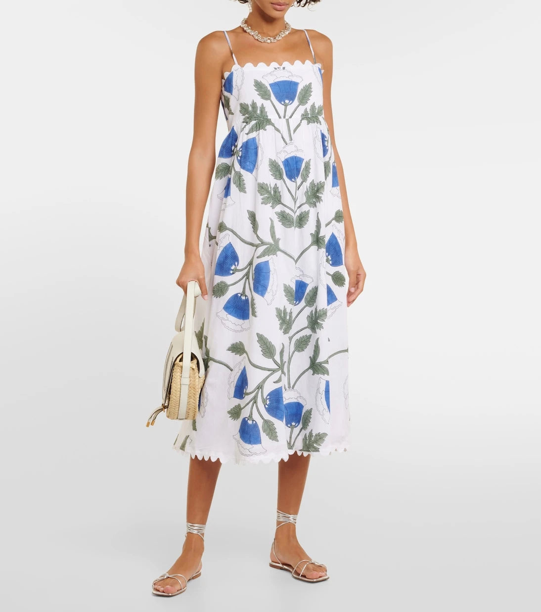 Juliet Dunn - Bellflower cotton midi dress