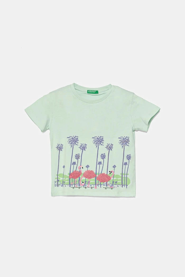 United Colors of Benetton Çocuk Pamuklu Tişört