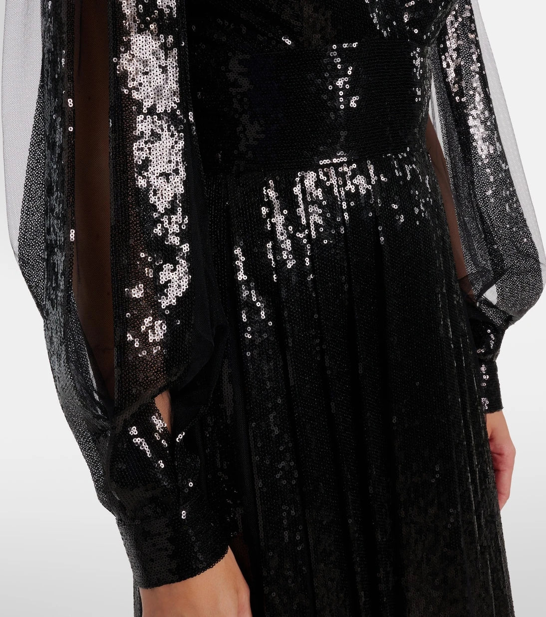 Elie Saab - Sequined tulle maxi dress