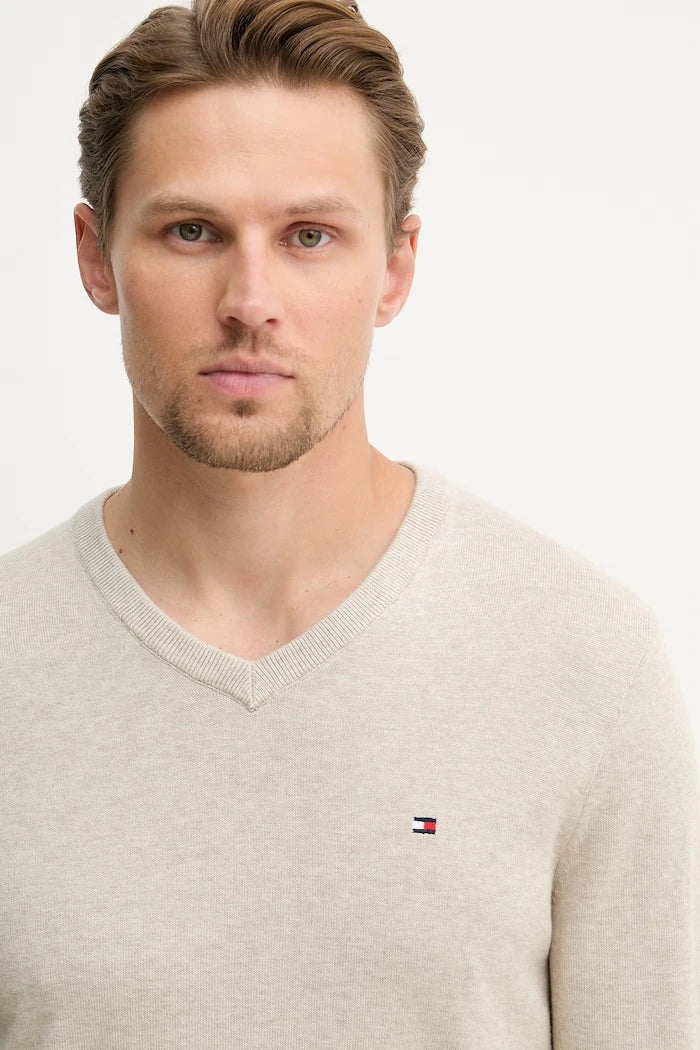 Tommy Hilfiger erkek pamuklu kazak