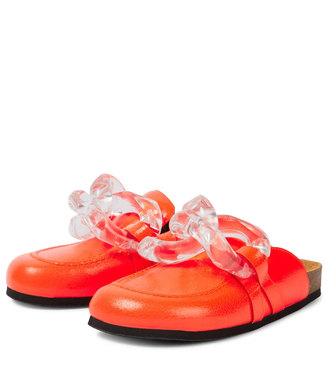JW Anderson - Chain leather slippers