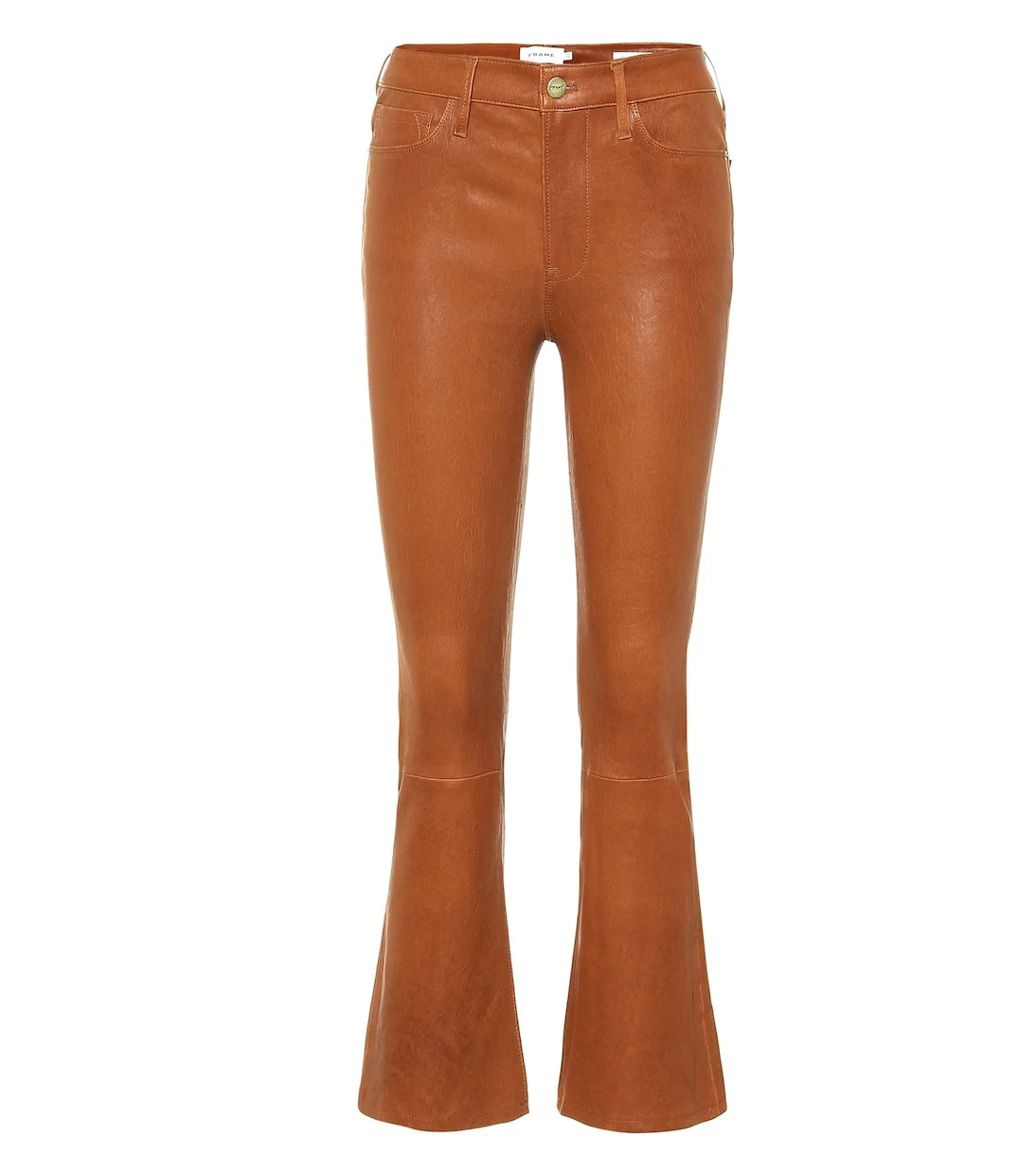 Frame - Le Crop Mini Boot leather jeans