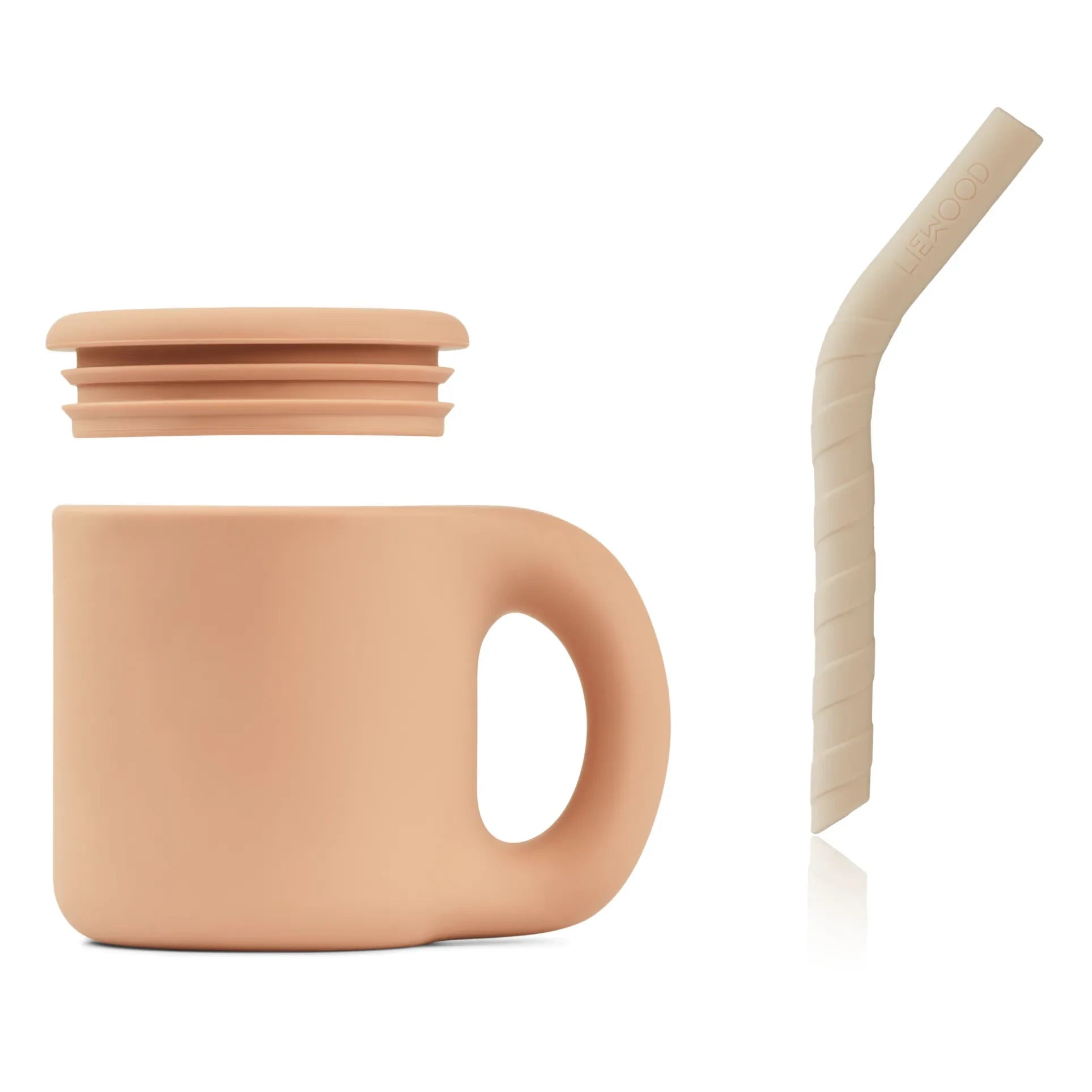 Liewood - Jenna Silicone Straw Mug | Pale Pink