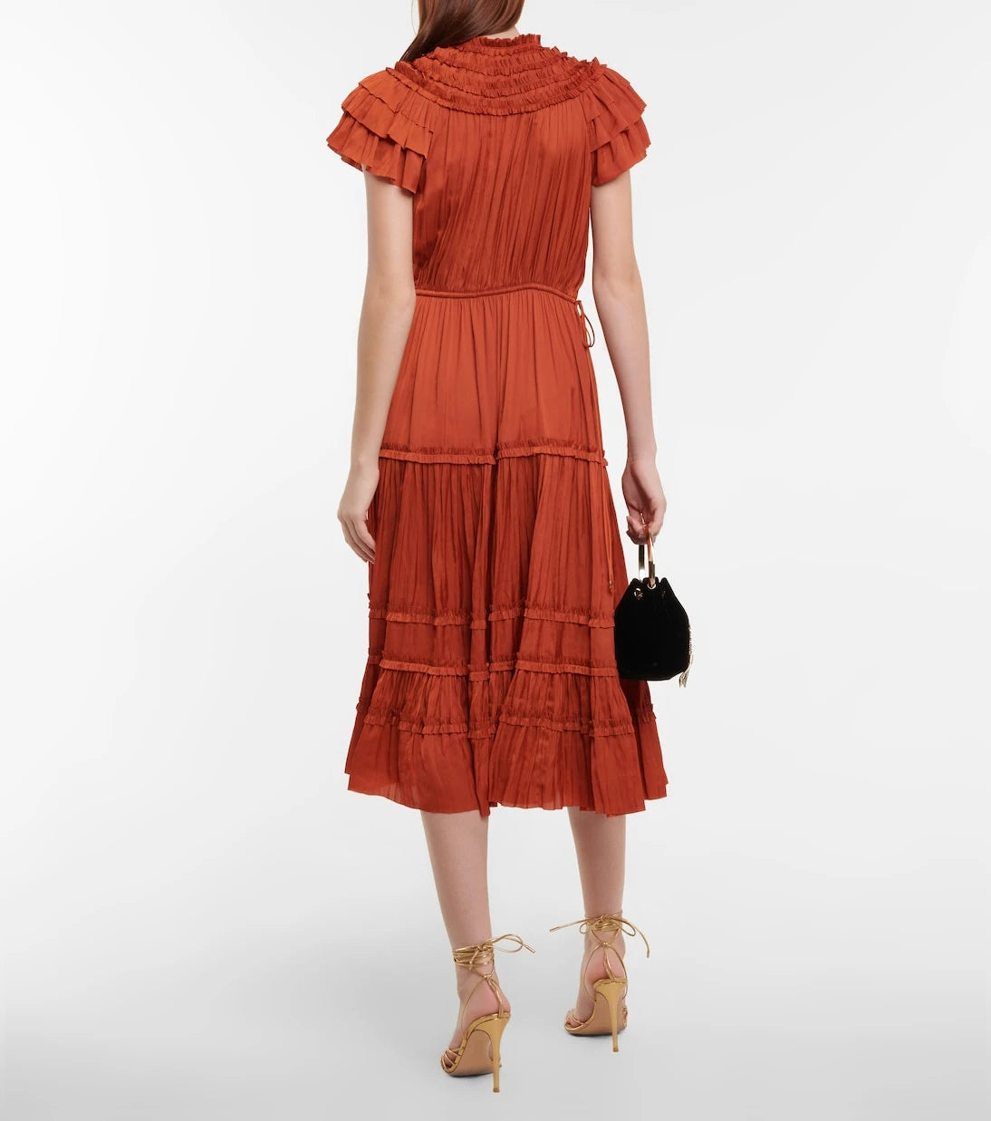 Ulla Johnson - Isadora pleated satin midi dress