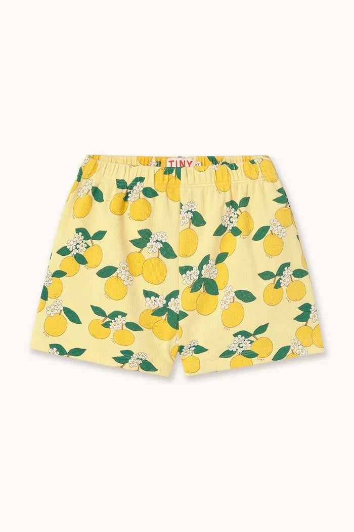 Детски къси панталони Tinycottons ORANGES RIB SHORT
