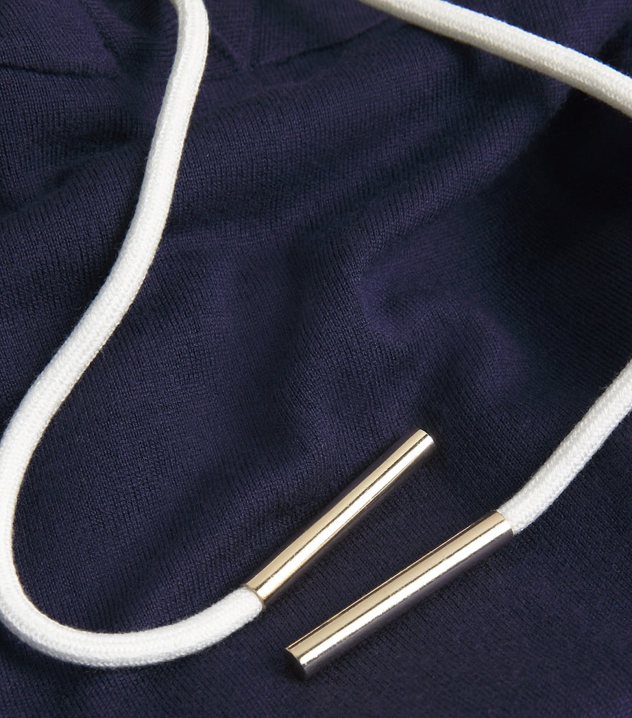 Navy Silk-Cashmere Gia Tracksuit