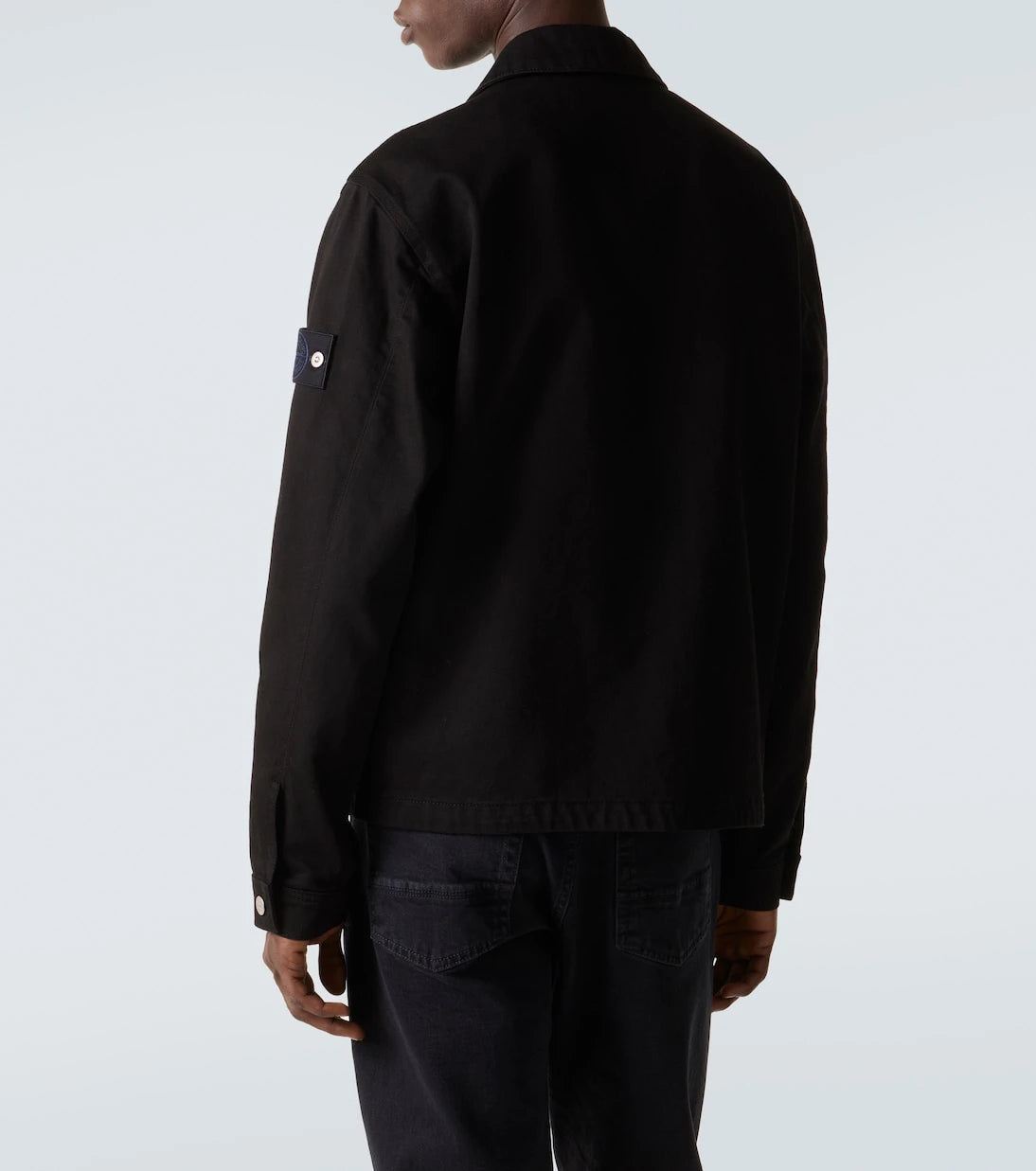 Stone Island - قميص اوفرشيرت من الدنيم طراز Compass