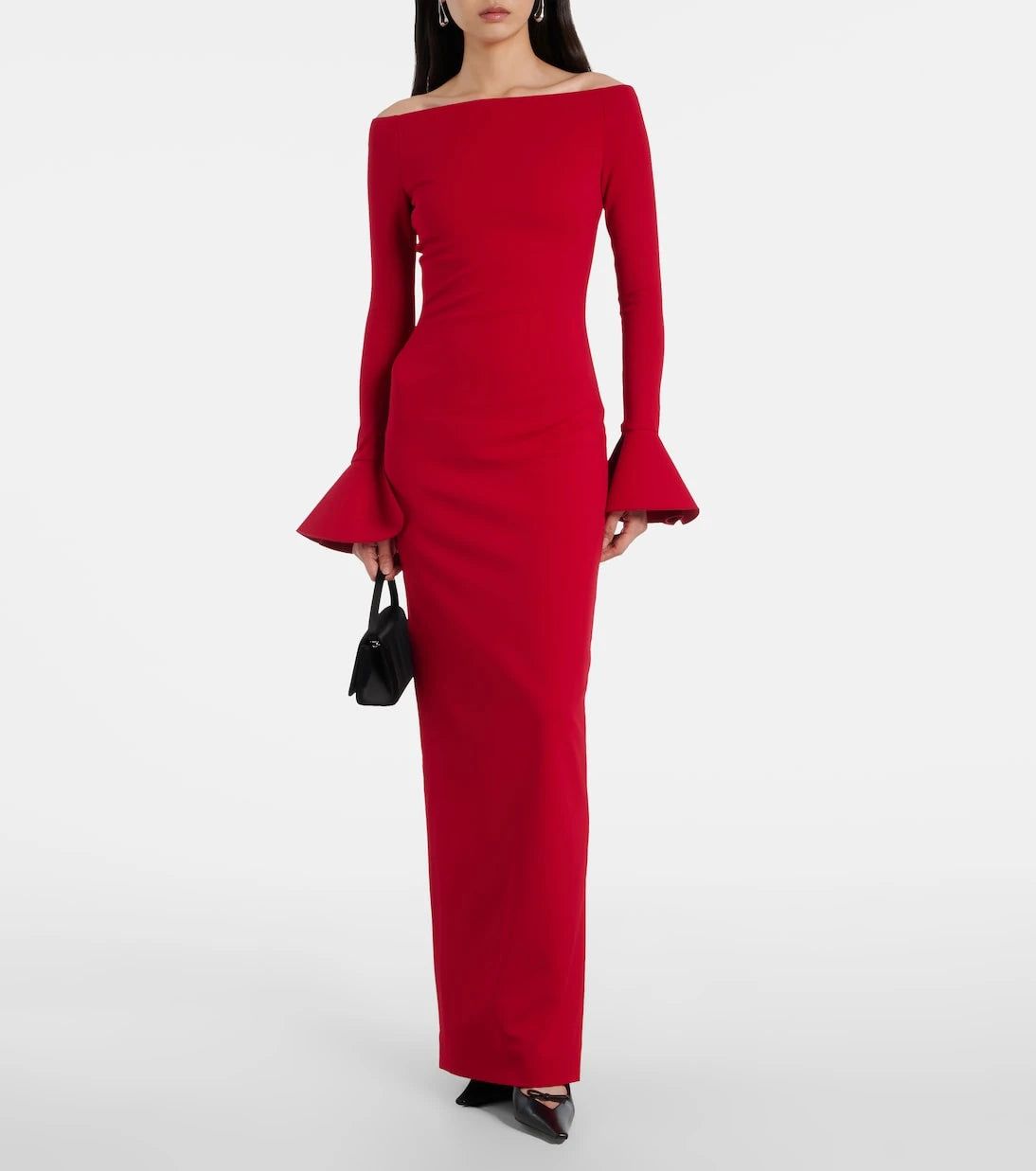 Solace London - Anica off-shoulder gown