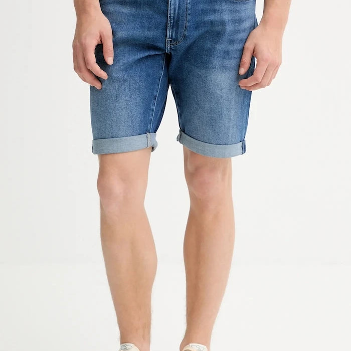 Дънков къс панталон G-Star 3301 Slim Short