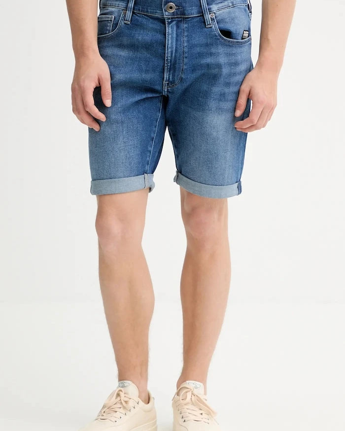 Дънков къс панталон G-Star 3301 Slim Short