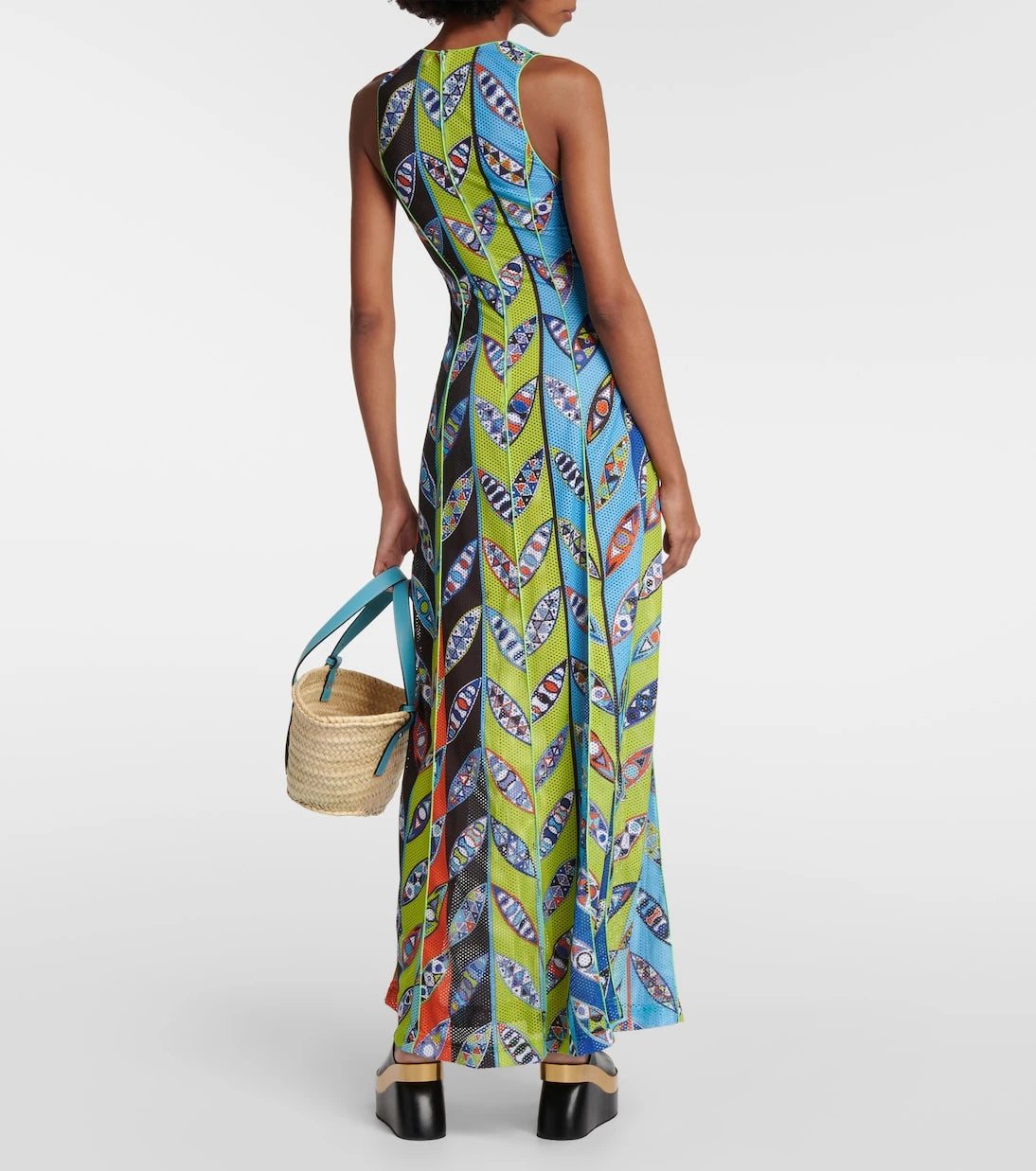Pucci - فستان طويل شبكي بتصميم Girandole