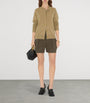Burberry Beige Cashmere EKD-Embroidered Cardigan