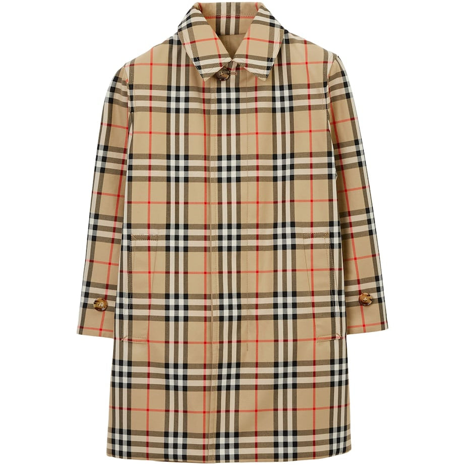 Burberry Kids Cotton Reversible Car Coat (3-12 Years)