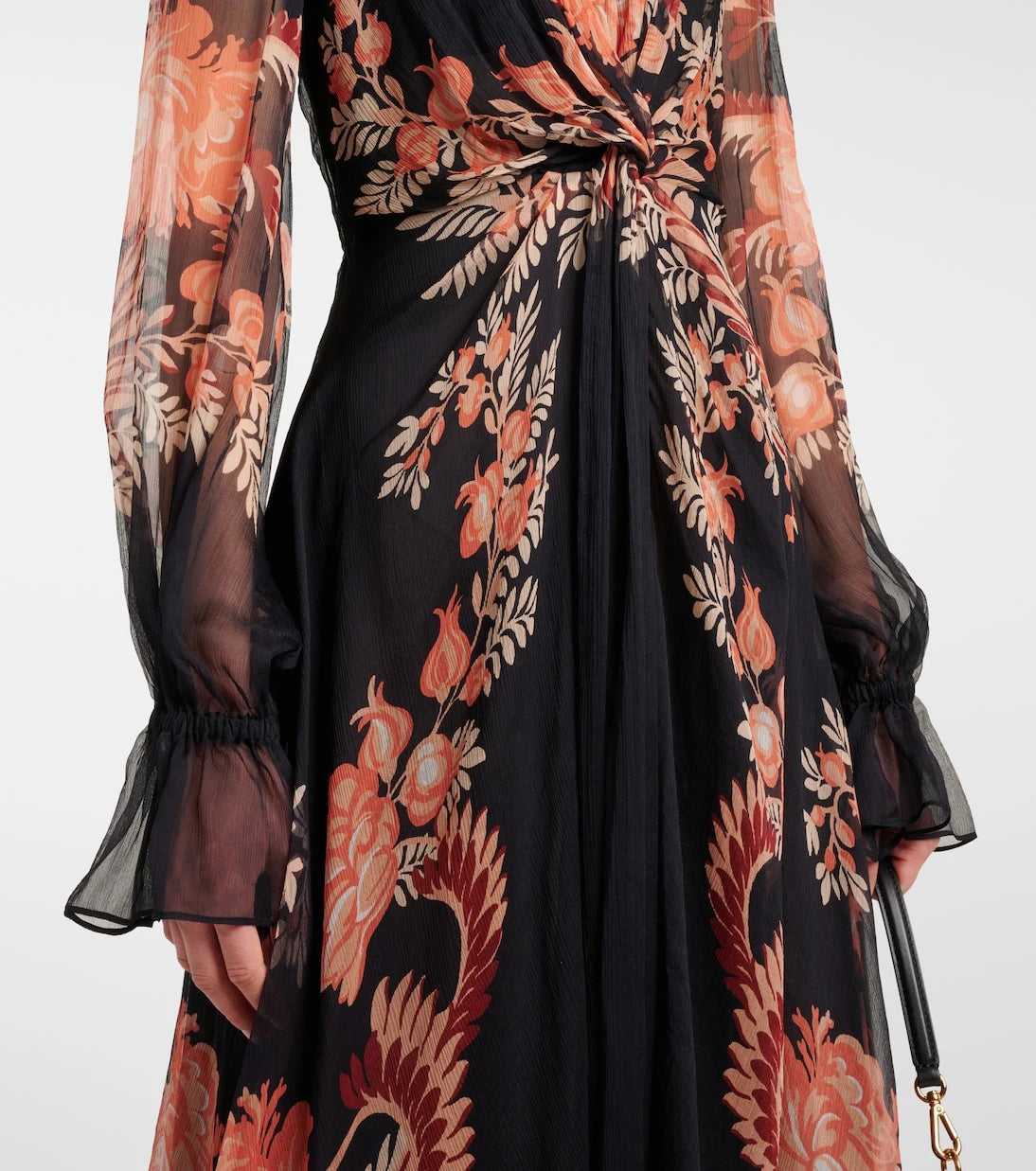 Etro - Floral silk midi dress