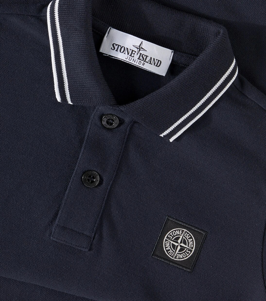 Stone Island Junior - Cotton-blend polo shirt