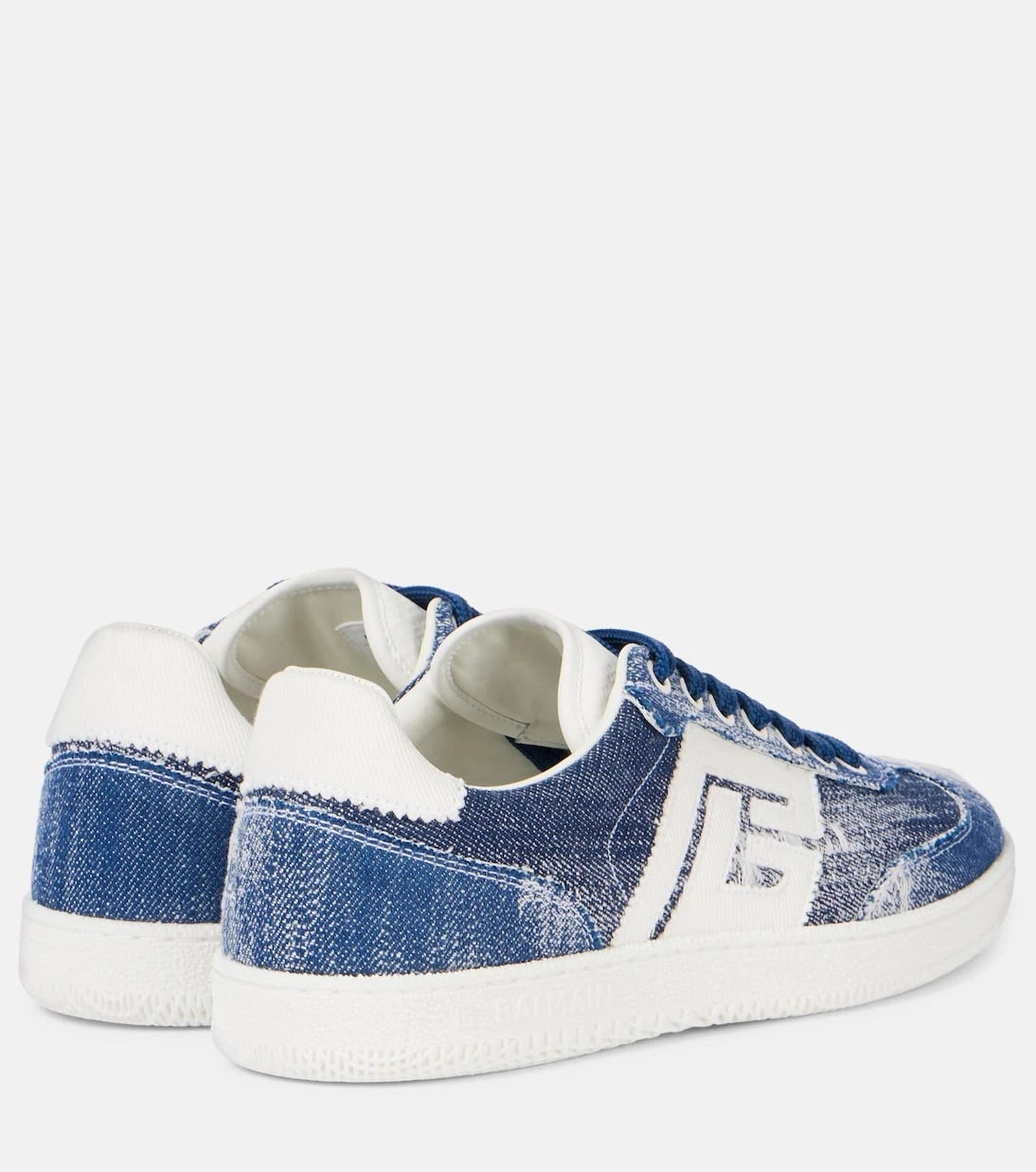 Balmain - Swan denim sneakers