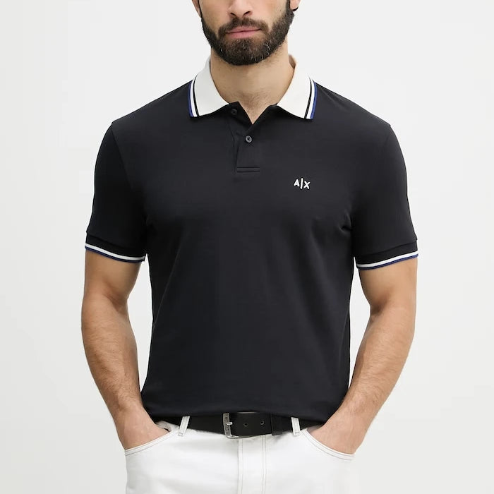 Armani Exchange erkek pamuklu yakalı tişört