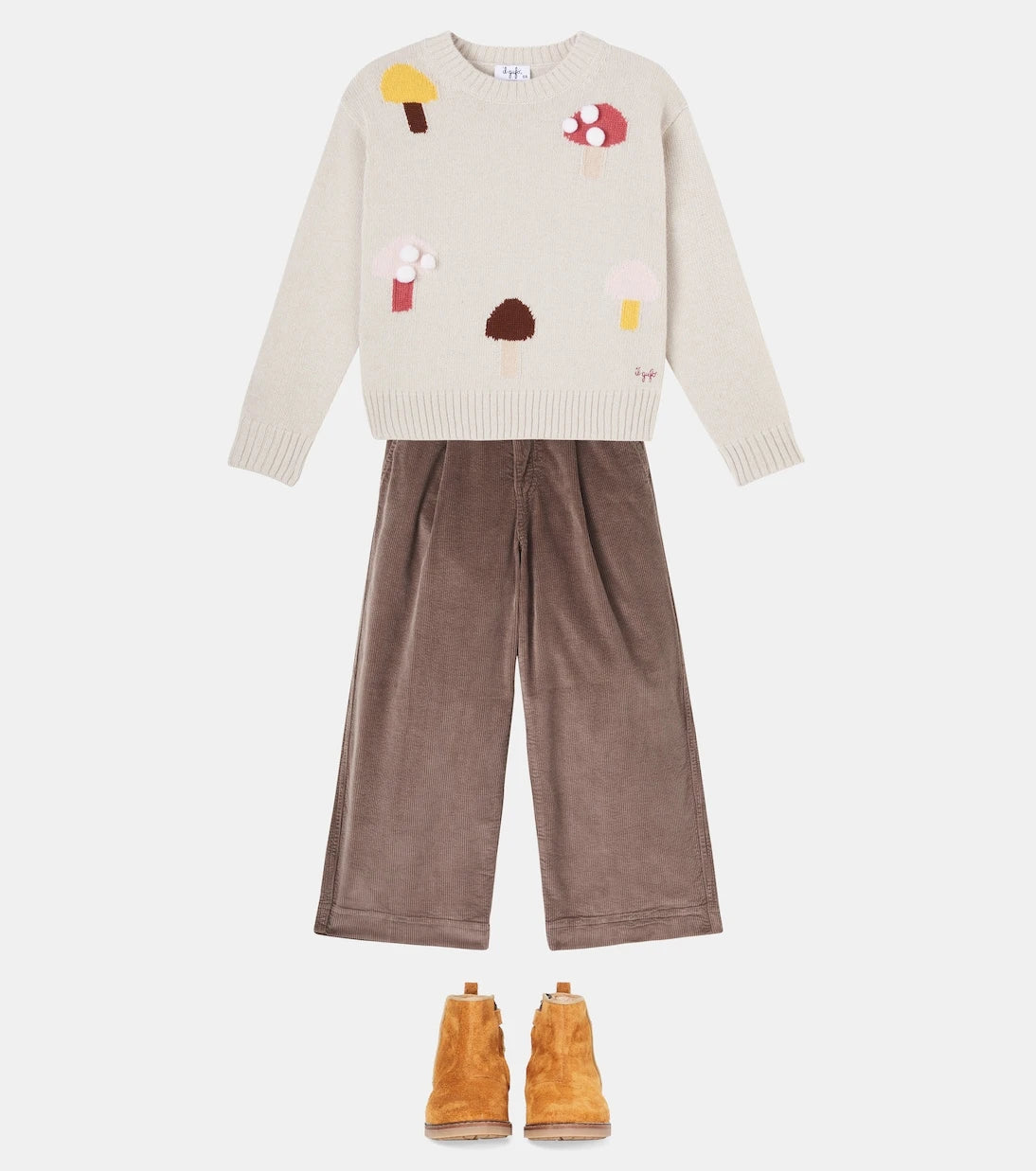 Il Gufo - Embroidered virgin wool sweater