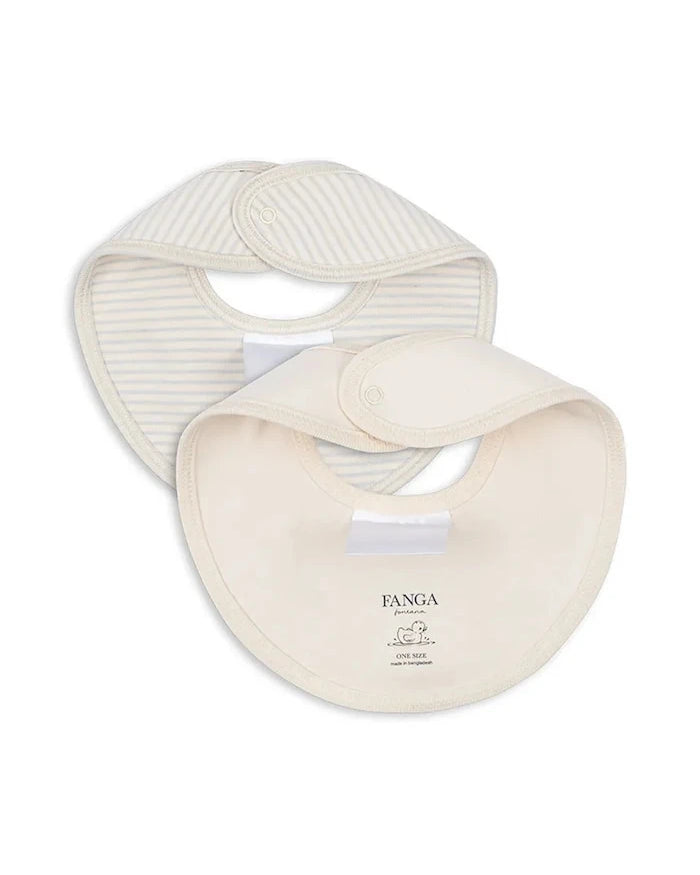 Fanga Fontana FIO STRIPE 2 PACK BIBS OCS Çift Taraflı Bebek Önlüğü (2 Adet)