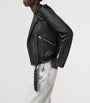 Black Leather Balfern Biker Jacket