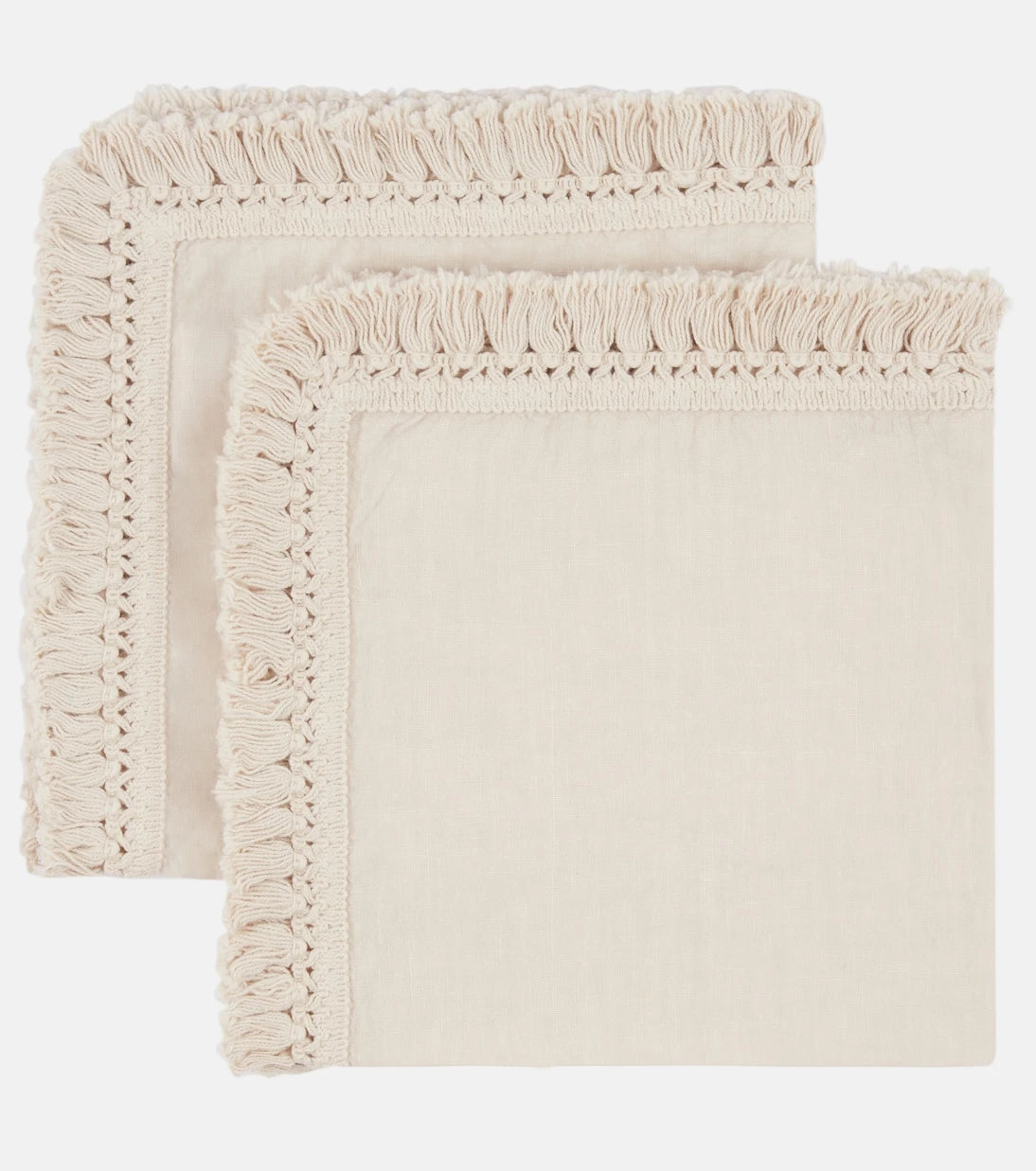 Once Milano - Set of two fringed napkins