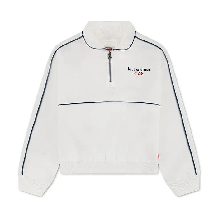 Levi's Çocuk Pamuklu MEET AND GREET HALF ZIP Sweatshirt