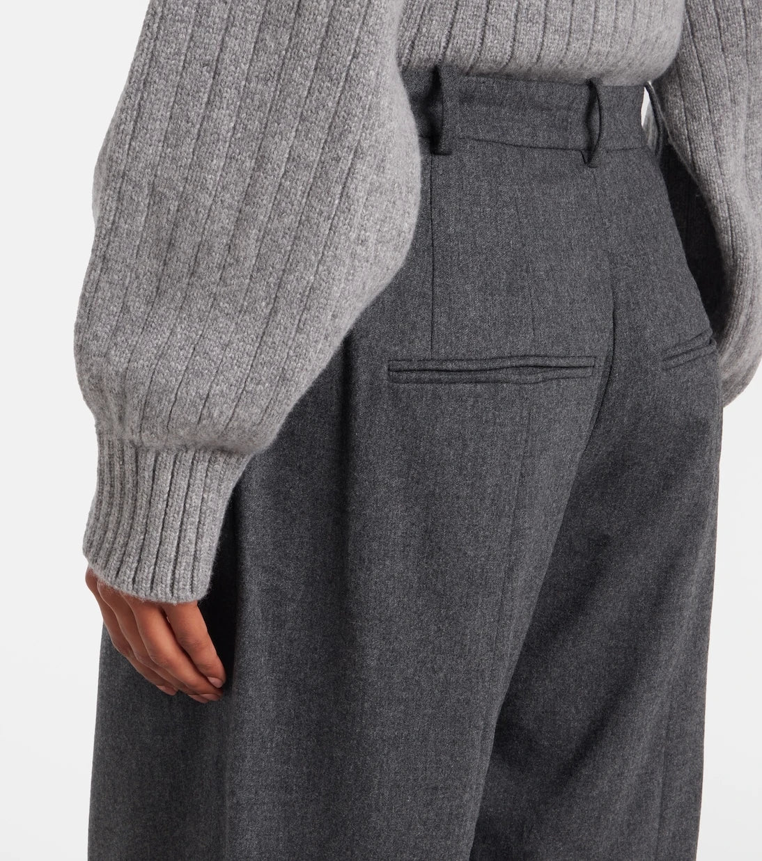 Khaite - Dugan high-rise wool tapered pants