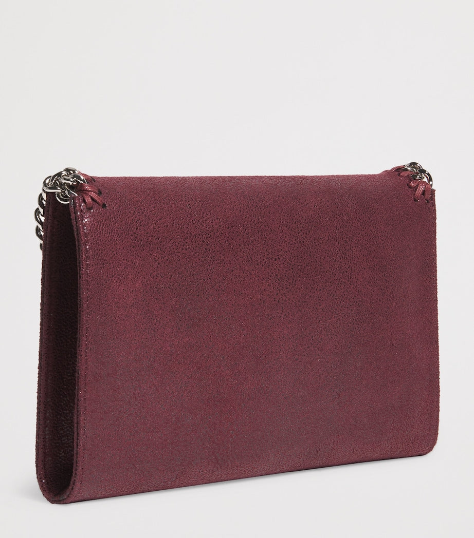 Stella McCartney Burgundy Mini Falabella Cross-Body Bag