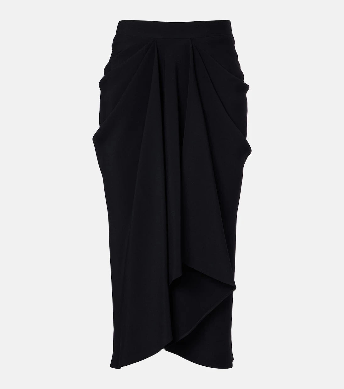 Givenchy - Draped crêpe cady midi skirt